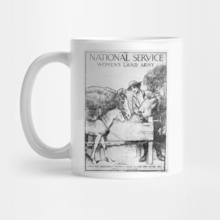 Distressed - National Service Women's Land Army Poster Mug